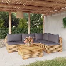 loungeset tuin hout