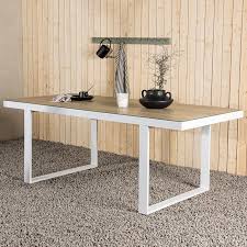 witte aluminium tuintafel