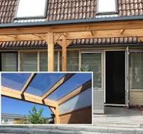 overkapping met glazen dak