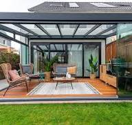 dichte overkapping aan huis