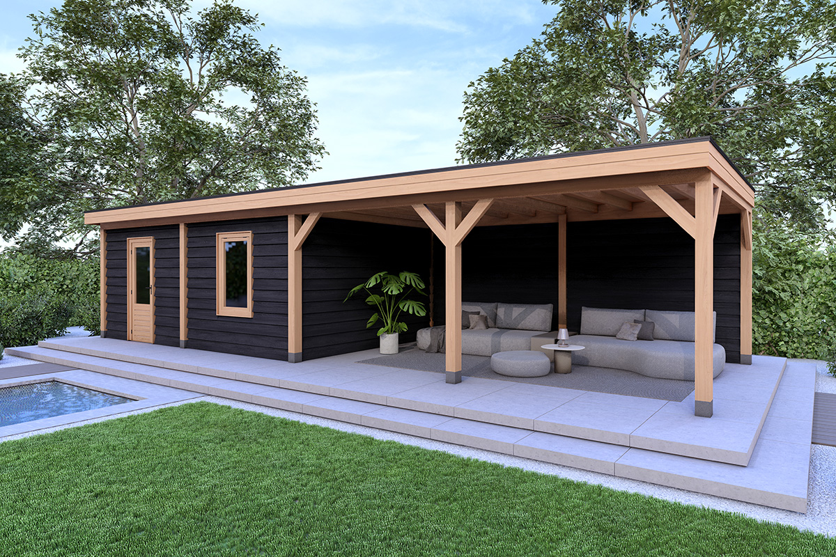 dichte overkapping tuin