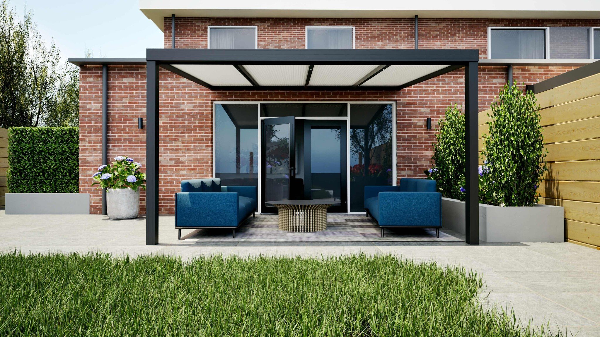 overkapping polycarbonaat