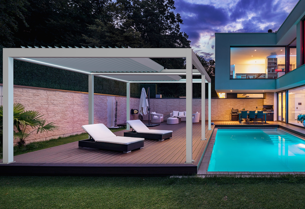 schuifbaar dak overkapping