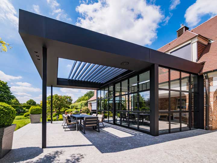 overkapping open en dicht