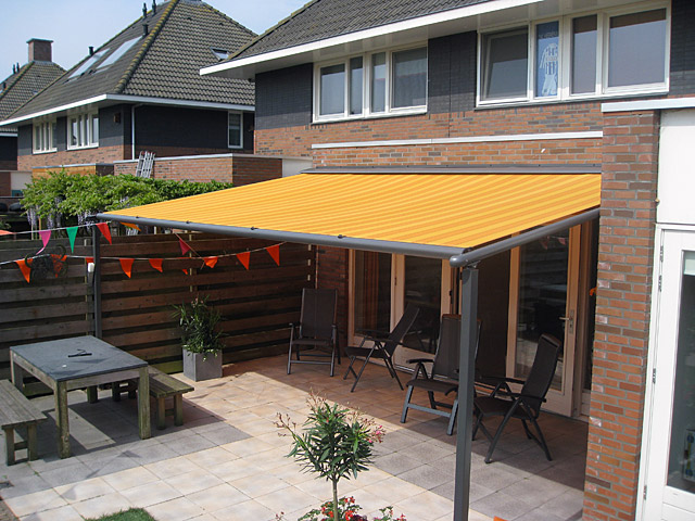 zonwering overkapping doek