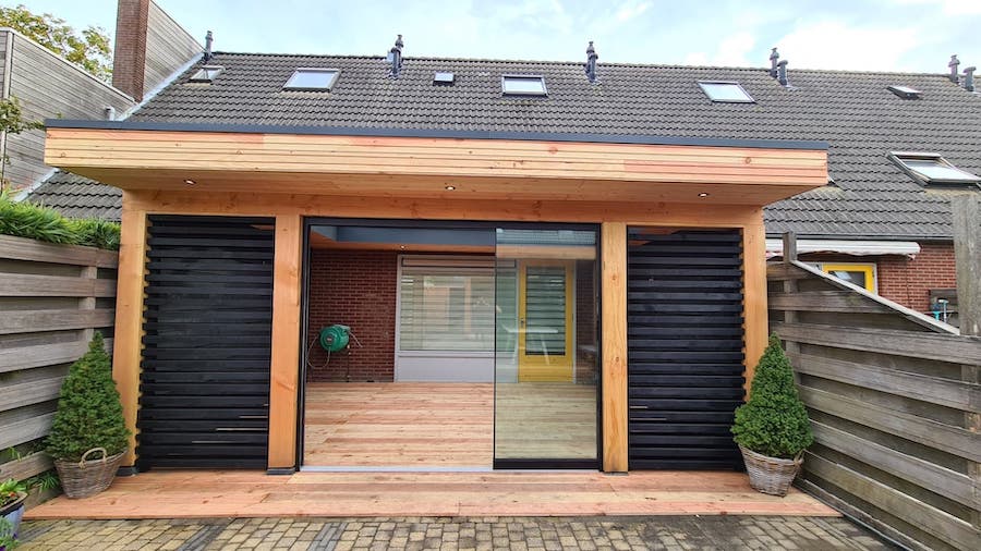 overkapping die open en dicht kan