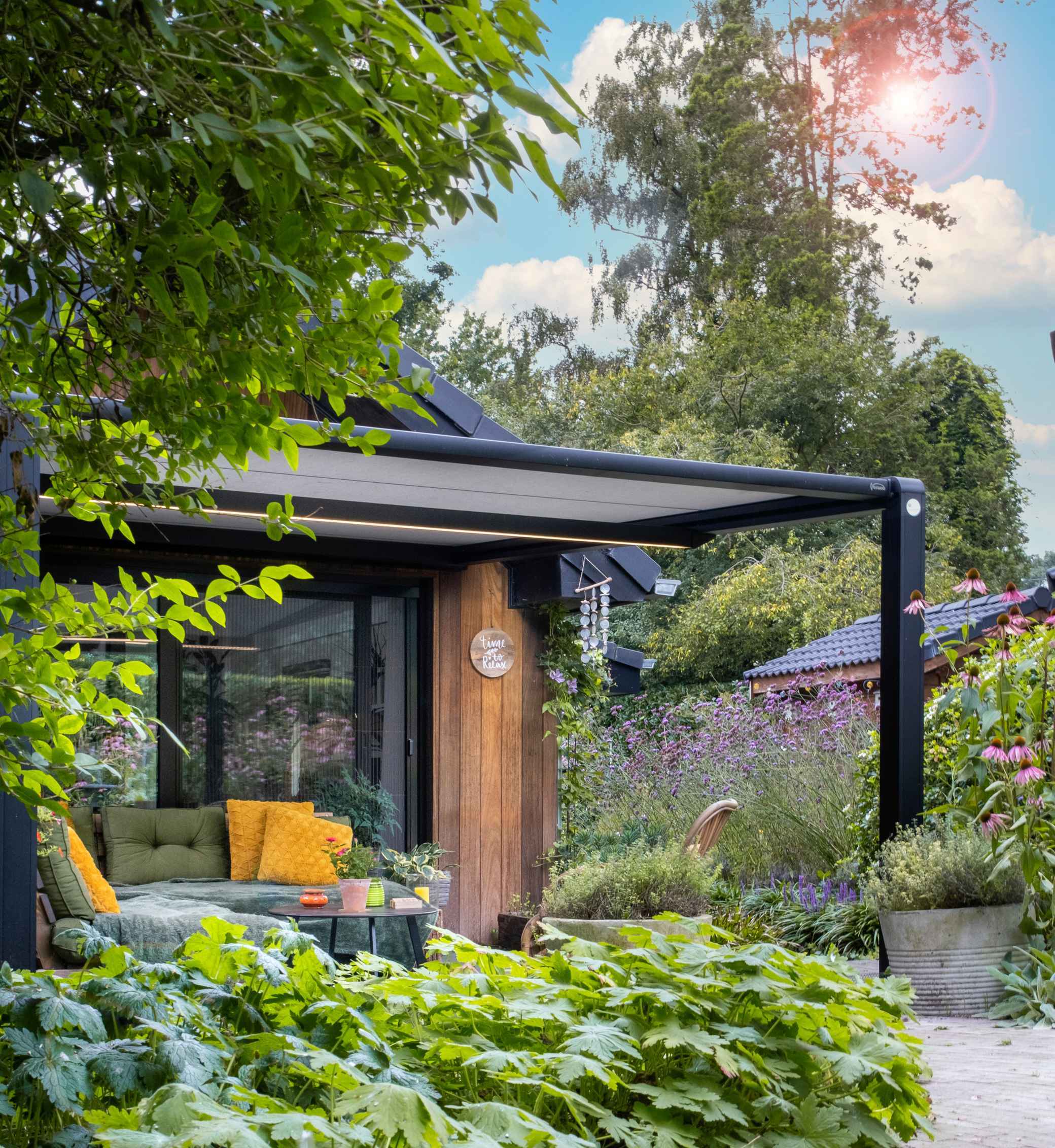 overkapping met harmonicadoek