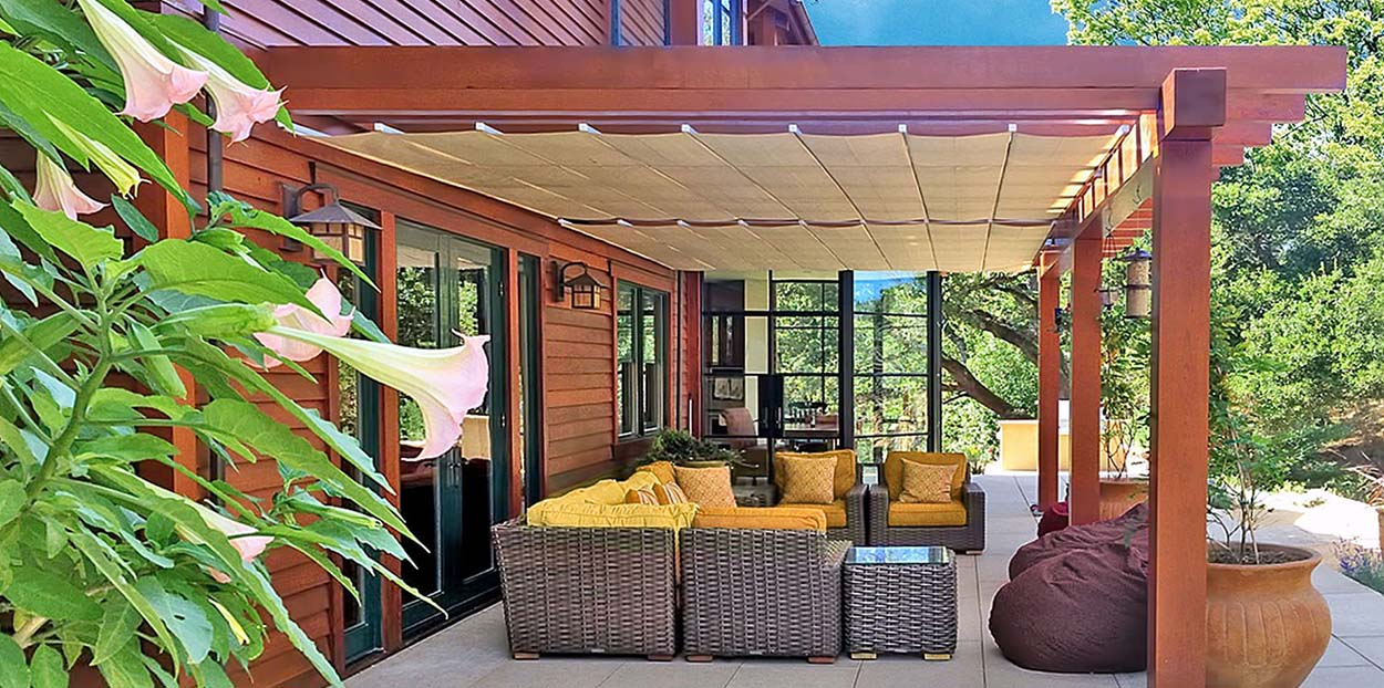 tuin overkapping doek