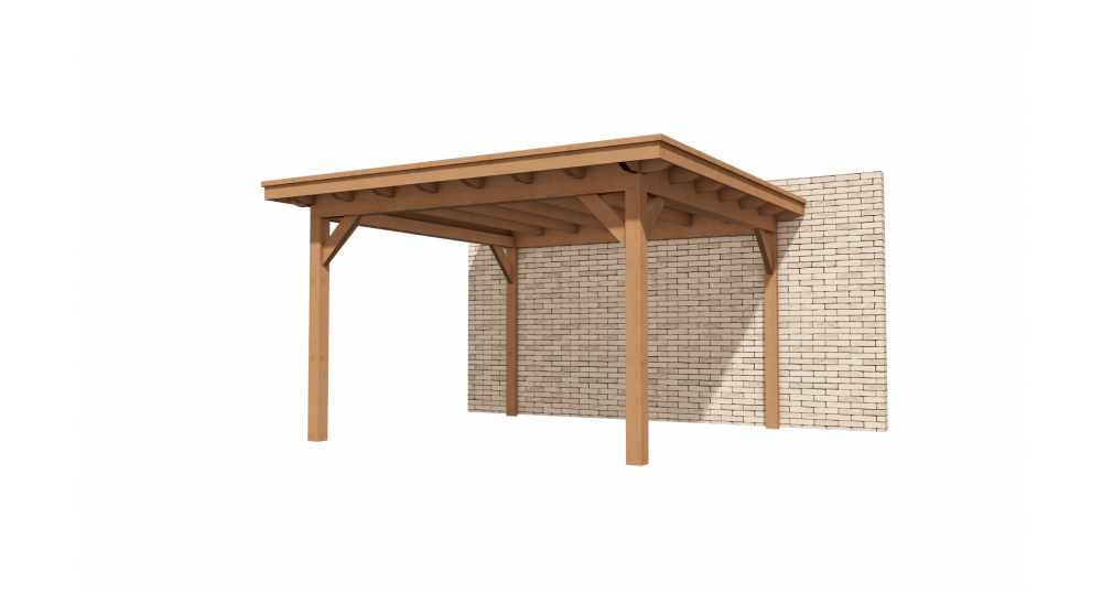 houten overkapping 6x3
