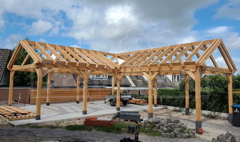 overkapping tuin hoek