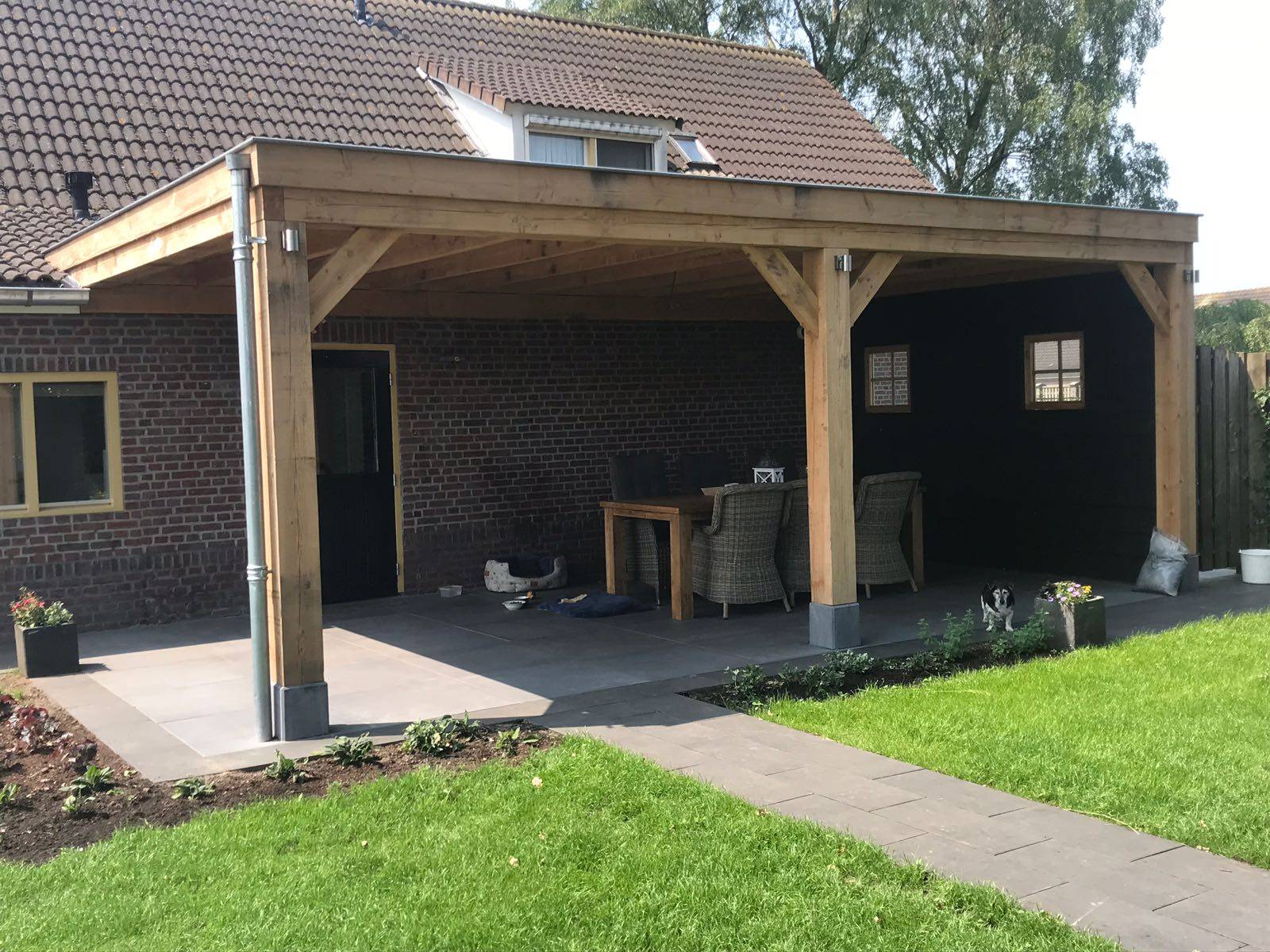 betonnen overkapping
