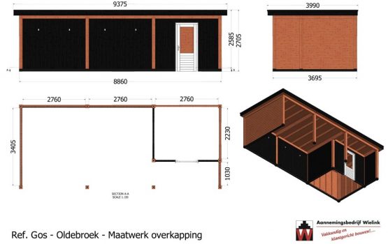 bouwplan overkapping