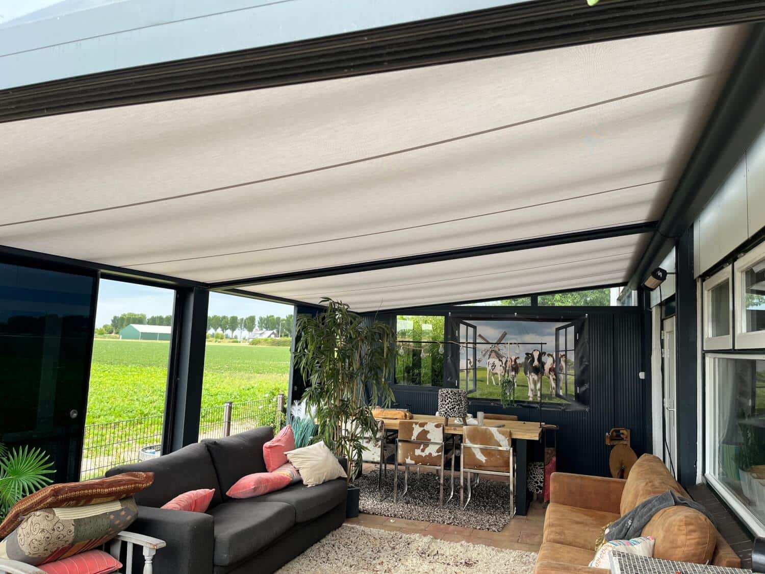 overkapping terras doek