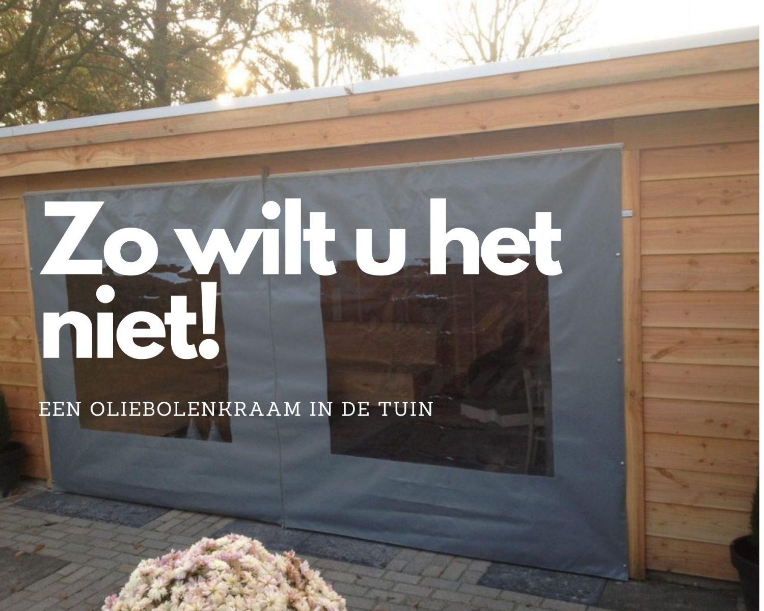 overkapping zijkant dicht